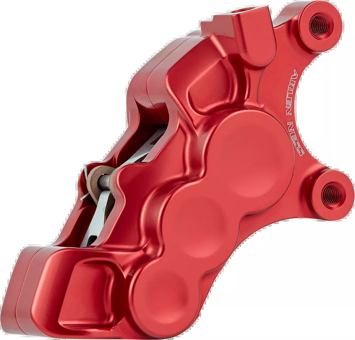 Arlen Ness Red 6-Piston Front Right Brake Caliper fits 2006-2026 Harley 11.8"