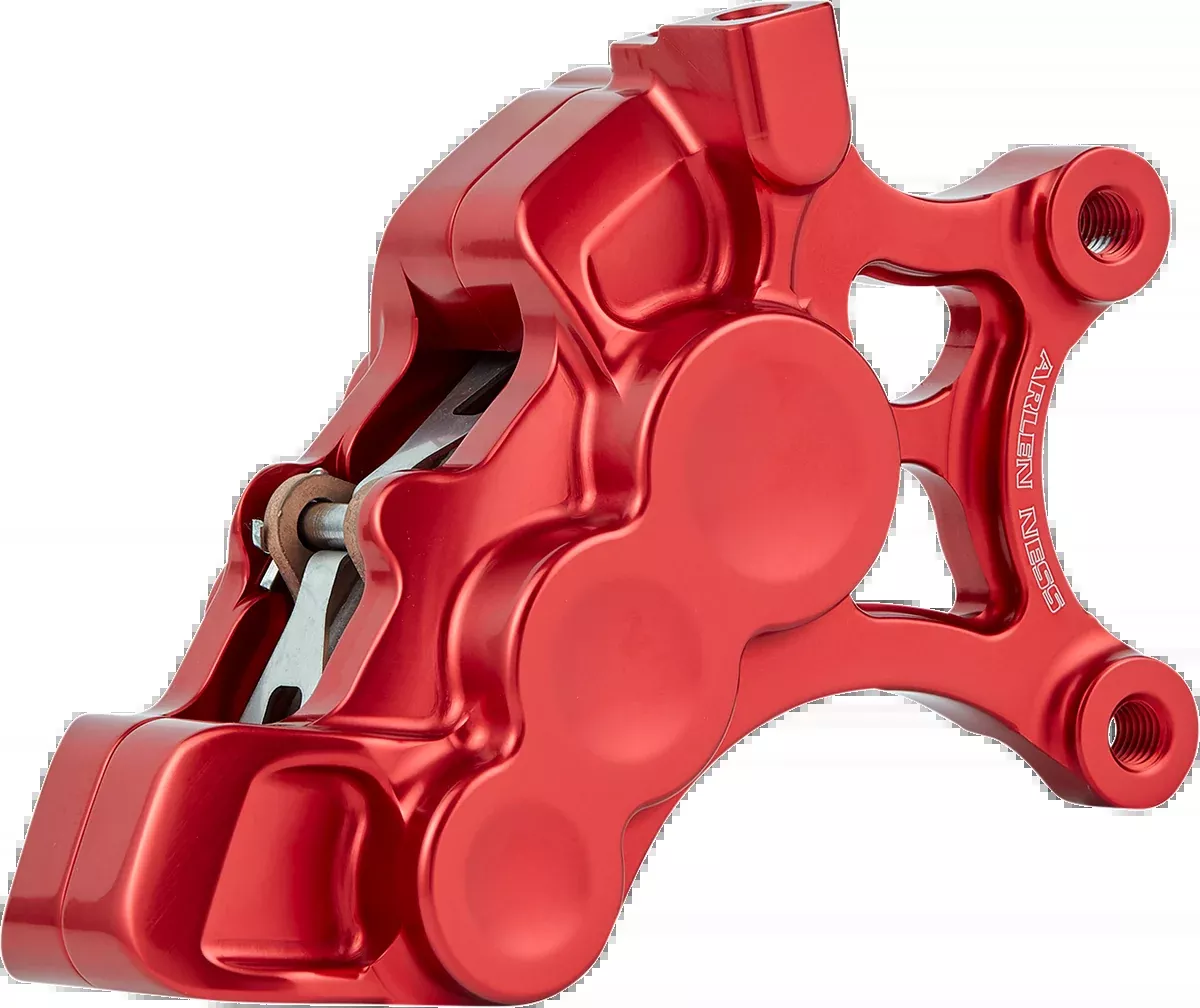 Arlen Ness Red 6-Piston Front Right Brake Caliper fits 2006-2026 Harley 14"