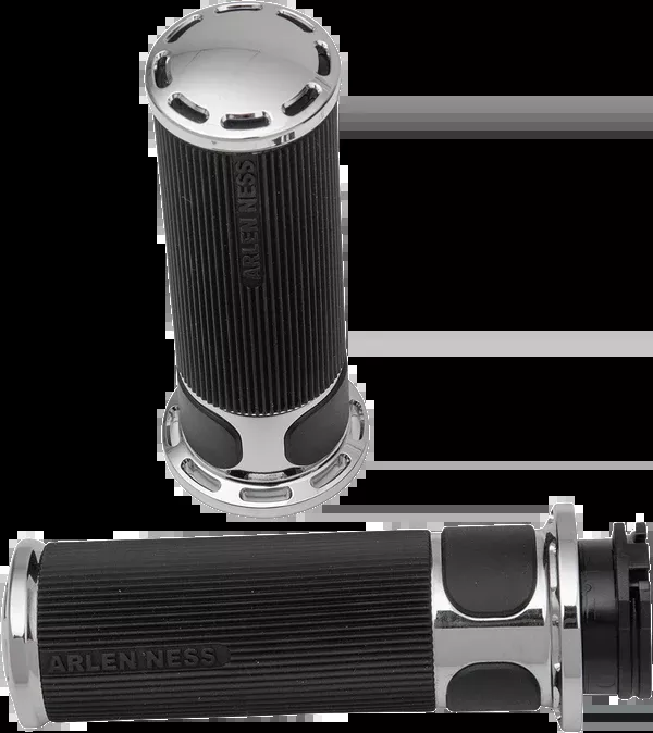 Arlen NESS Slot Track Grips – Cable – Chrome