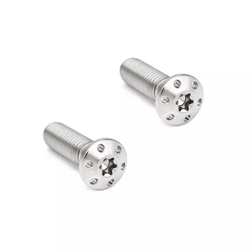Arlen Ness Titanium Brake Caliper Mounting Bolts for Harley - Polished