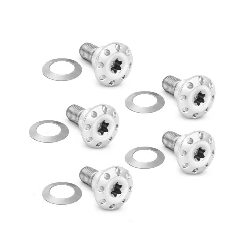 Arlen Ness Titanium Floating Rotor Hardware for Dyna & V-Rod - Polished
