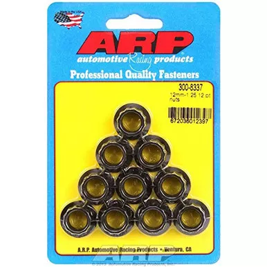 ARP 300-8337 Nut Kit M12 X 1.25 12Pt Pack of 10