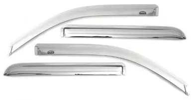 Auto Ventshade AVS 684977 Chrome Ventvisor Side Window Deflector, 4-Piece Set