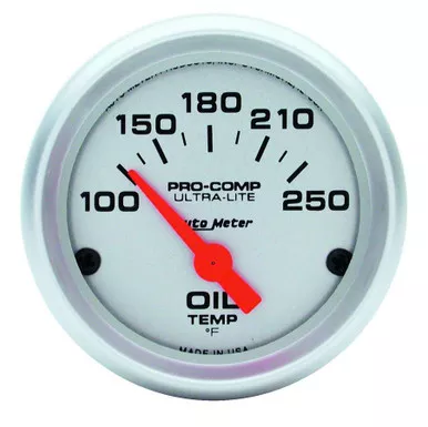 Autometer 2-1/16in Ultra Light Oil Temp. Gauge 4347