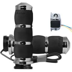 Avon Custom Heated Grips, Black Anodized, Air Cushion, TBW