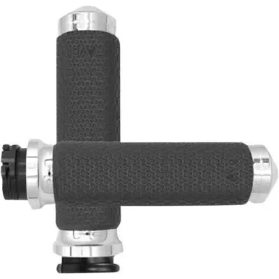 Avon Memory Foam Grips, Chrome, Sm Round Cut, Cable