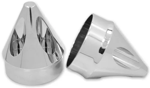 Avon Spike 1" Chrome Front Axle Nut Covers (AXL-SPK-CH)