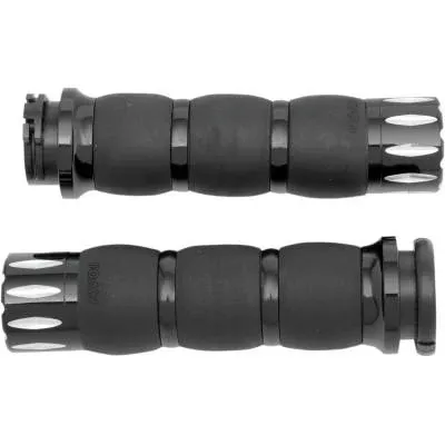Avon Velvet Air GripsBlack Anodized, Rival Cut, Cable