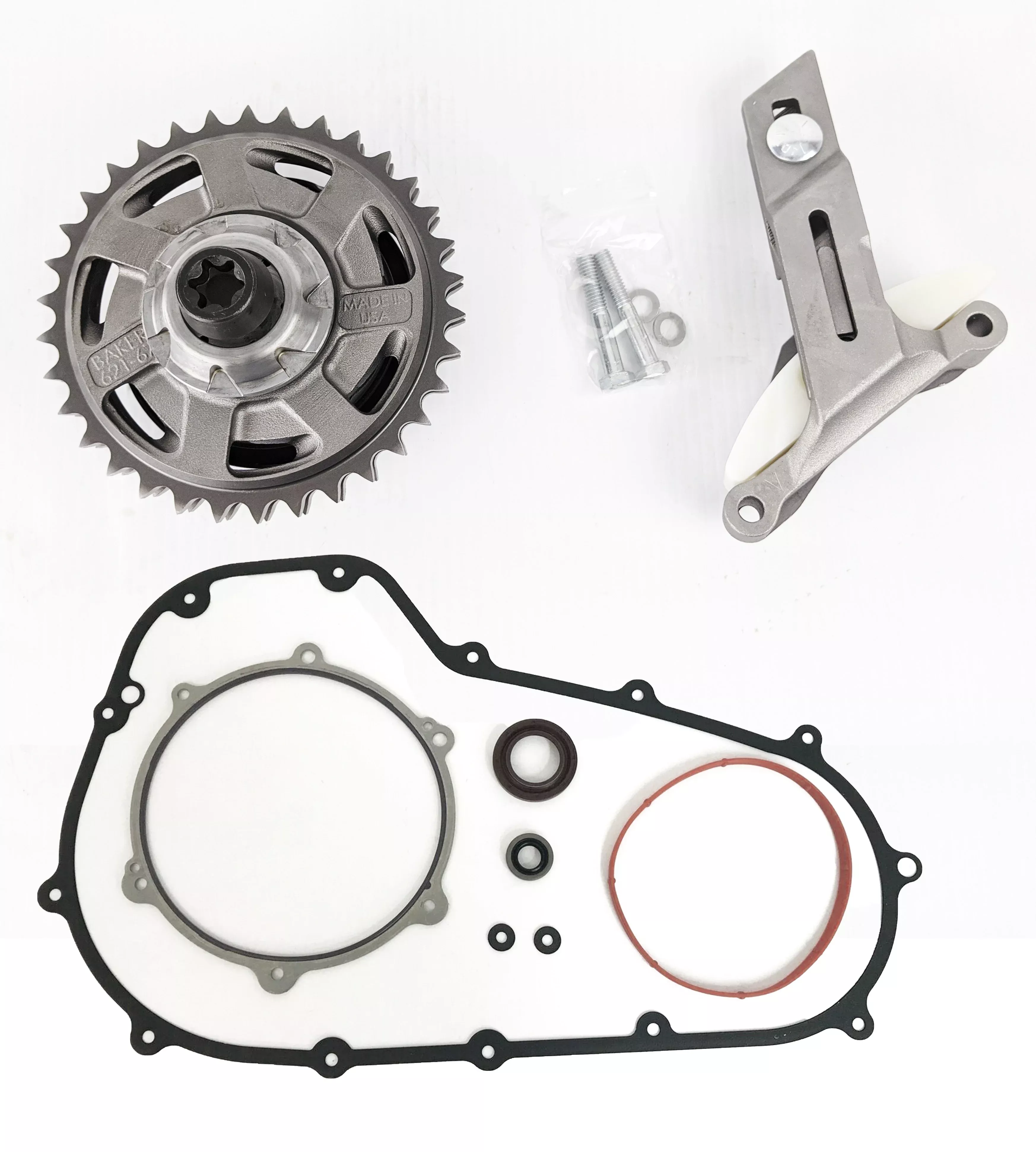 Baker Primary Bundle Kit Compensator Sprocket Chain Adjuster Gaskets FLH/T 17-26