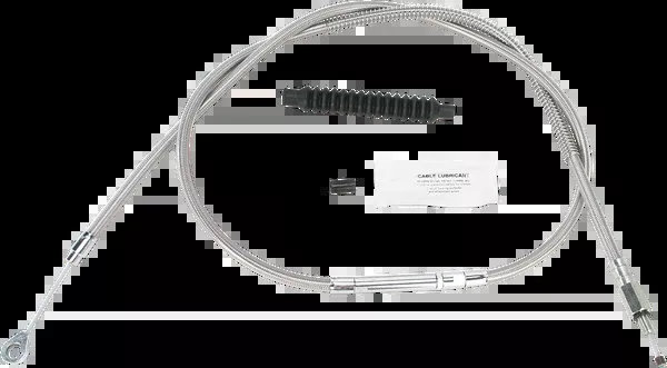 Barnett High-Efficiency Stainless Steel Clutch Cable For Harley-Davidson – +6″ – ’07-’14 Softail
