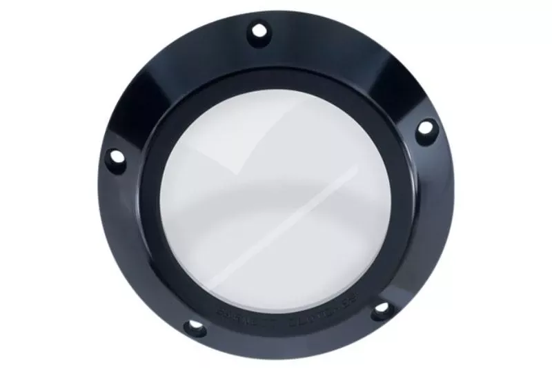 Barnett Performance Products Scorpion Series Clear Derby Covers for '99-06 Big Twin Clear/Black