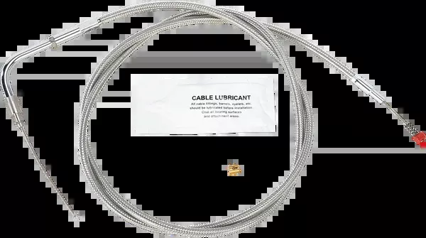 Barnett Stainless Steel Idle Cable – +8″ – ’02-’07 Touring
