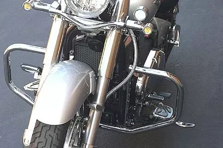 Baron Custom Chrome Engine Guards for Vulcan 900 Classic/Custom LT '06-Up