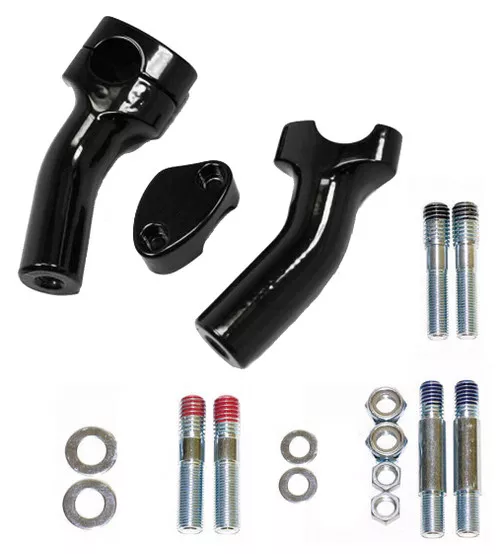 Baron Kickback Black Handlebar Risers (BA-7410B)