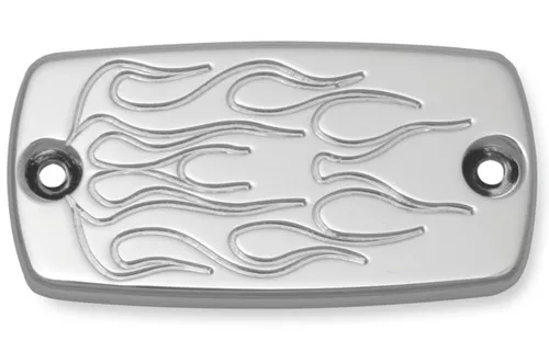 Baron Master Cylinder Chrome Flame Cover (BA-7626-03)