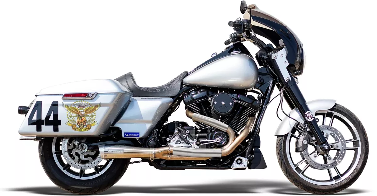 Bassani Competition II Race 2-1 Exhaust System for 2017-25 Harley Touring 1F92SS