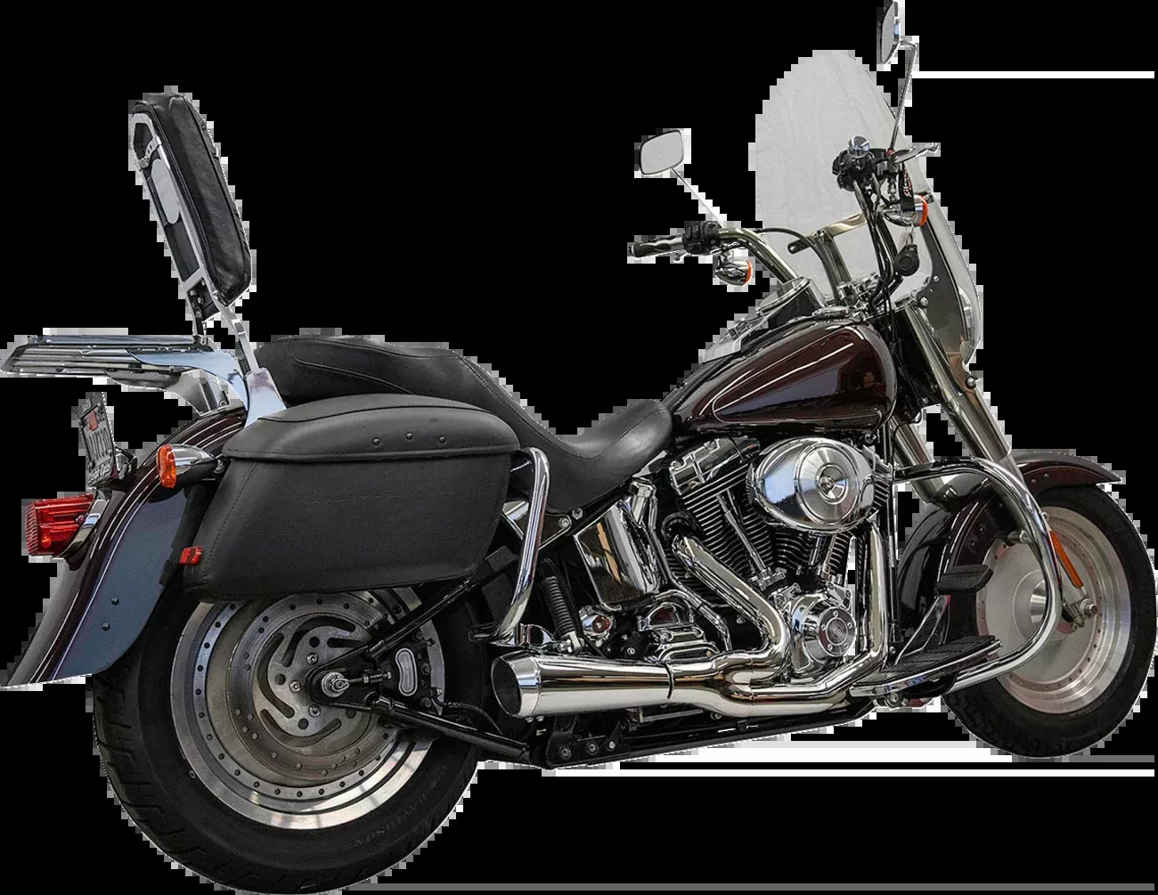 Bassani Ripper Short 2-1 Chrome Exhaust System fits 1986-2017 Harley Softail