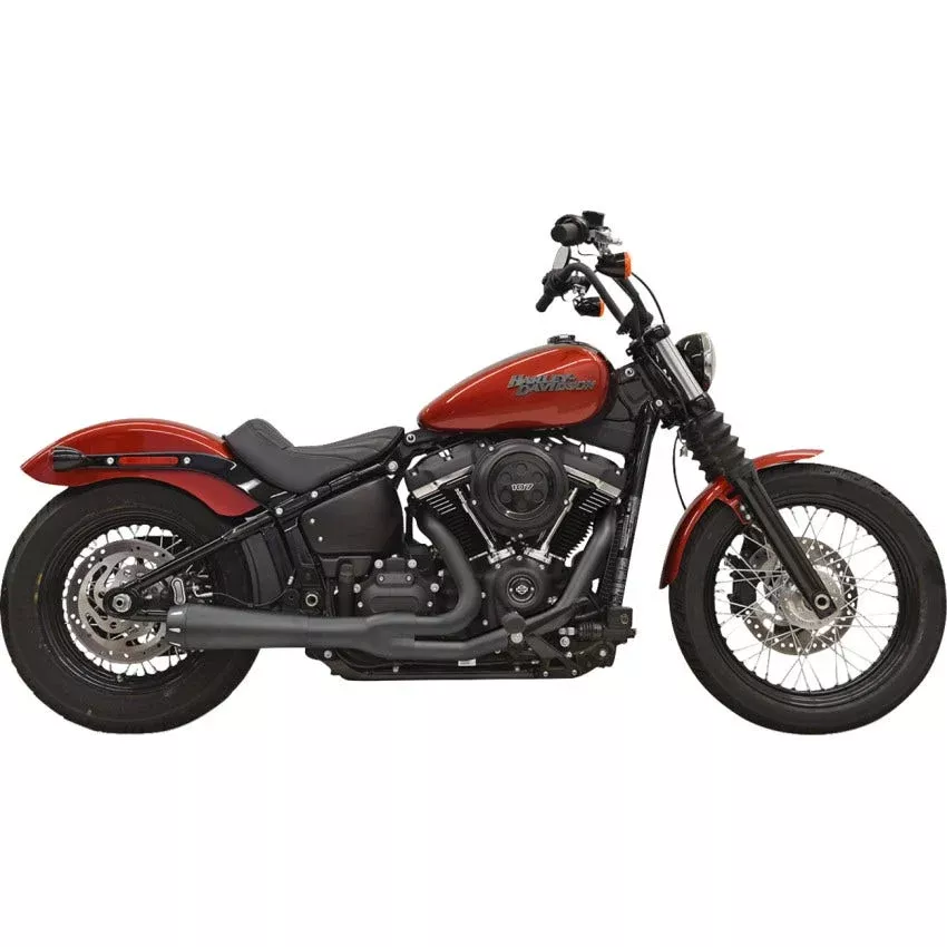 Bassani Road Rage 3 2-into-1 Black Exhaust System 4 Harley 18-23 Softail Models