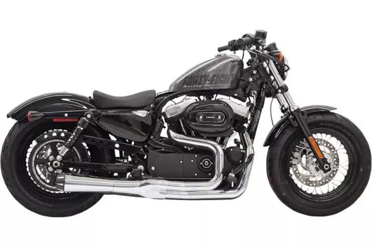Bassani Road Rage II Mega Power System for '14-up XL Models w/ Mid or Forward Controls -Chrome