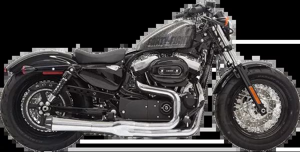 Bassani Xhaust Mega Power Exhaust – Chrome – Short – ’14-’21 XL With Mid/Forward Controls