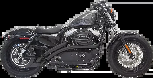 Bassani Xhaust Radial Sweepers Exhaust System – Black – XL