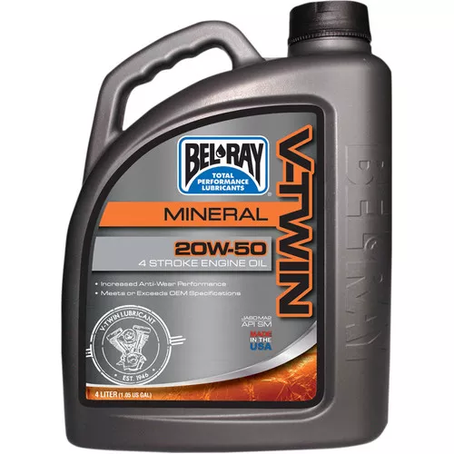 Bel-Ray V-Twin 20W50 Motor Oil - 4 Liter