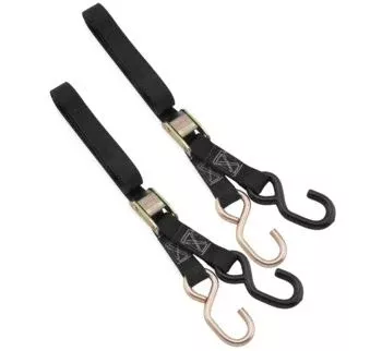 BikeMaster 100510 Black Standard 1" x 72" Tie Downs & Bulk Tie Downs Motorcycle