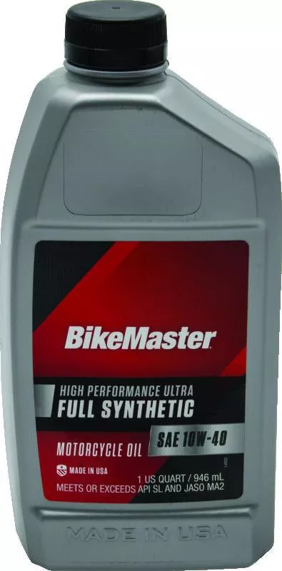 BikeMaster 10W40 Full Synthetic Oil – Quart