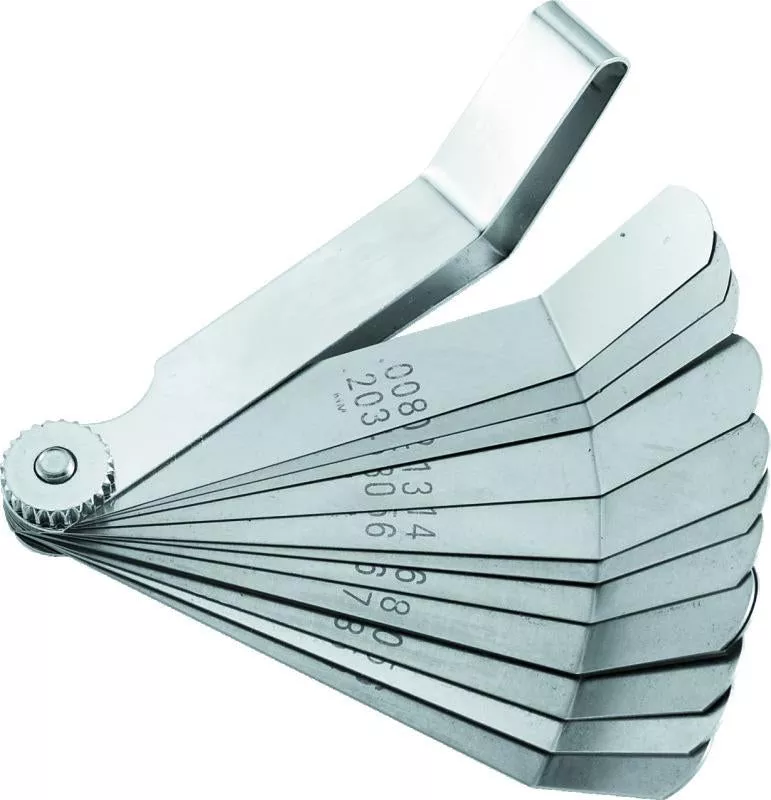 BikeMaster 12-Blade Angled Combination Tappet Feeler Gauge Set – Pack of 3