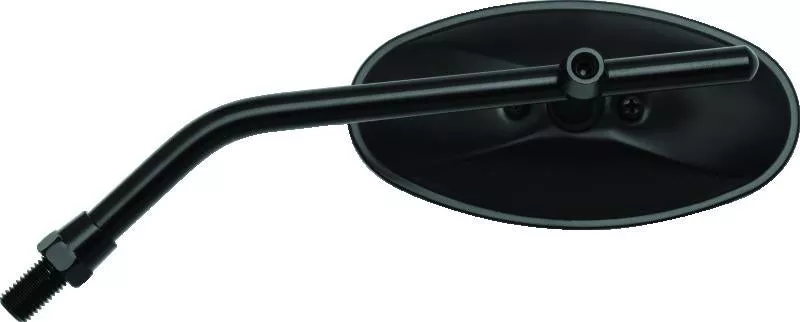 BikeMaster Adjustable Oval Mirror 10mm – Each – Black