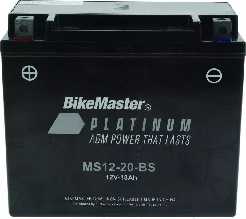 BikeMaster AGM Battery – MS12-20-BS