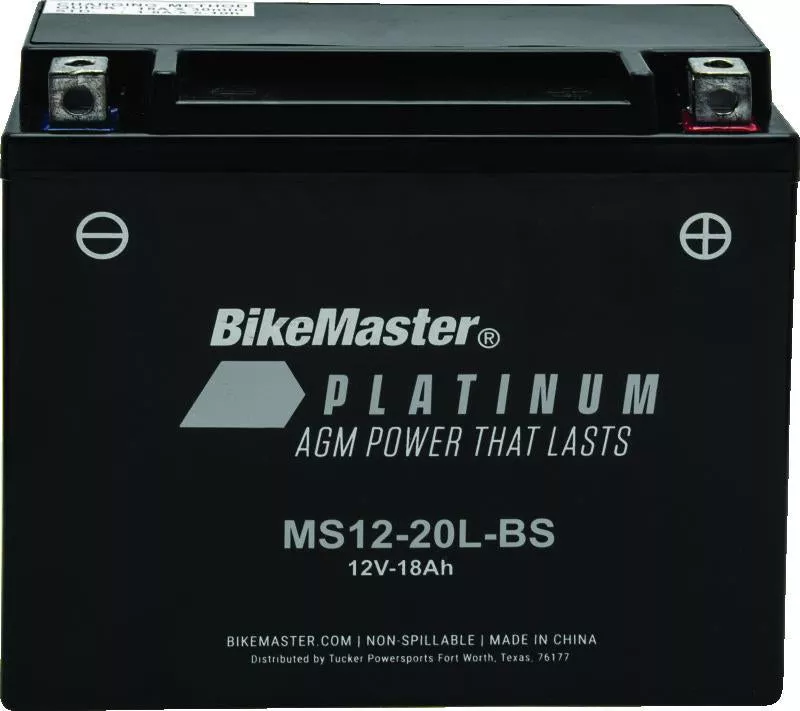 BikeMaster AGM Battery – MS12-20L-BS
