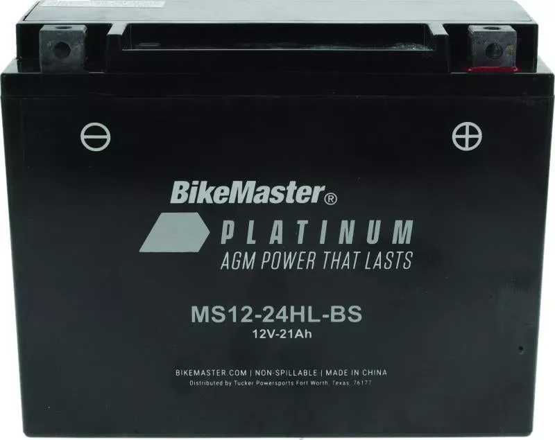 BikeMaster AGM Battery – MS12-24HL-BS