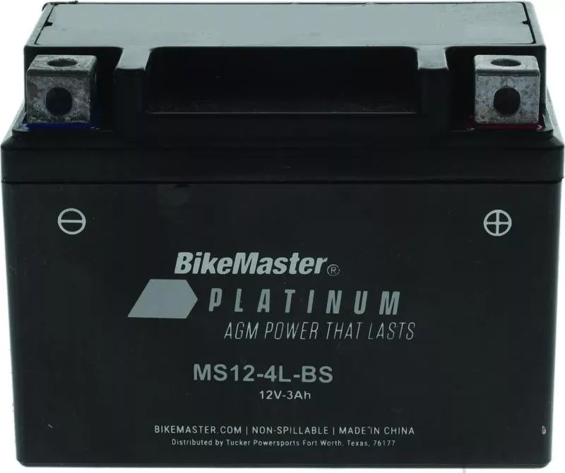 BikeMaster AGM Battery – MS12-4L-BS