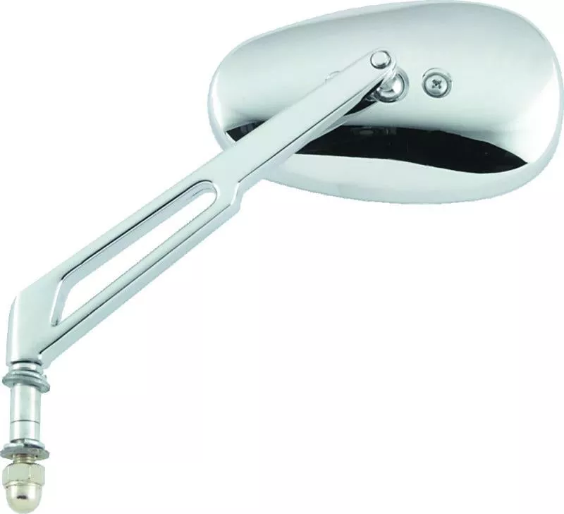 BikeMaster Harley Highrise Mirror 6-1/16in Stem - Each - Chrome