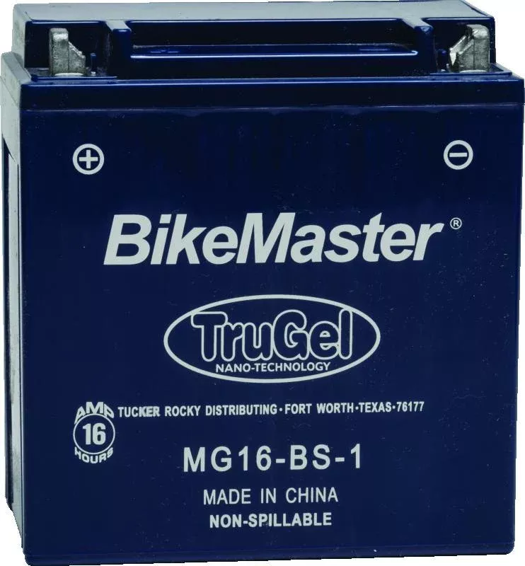 BikeMaster TruGel Battery MG16-BS-1