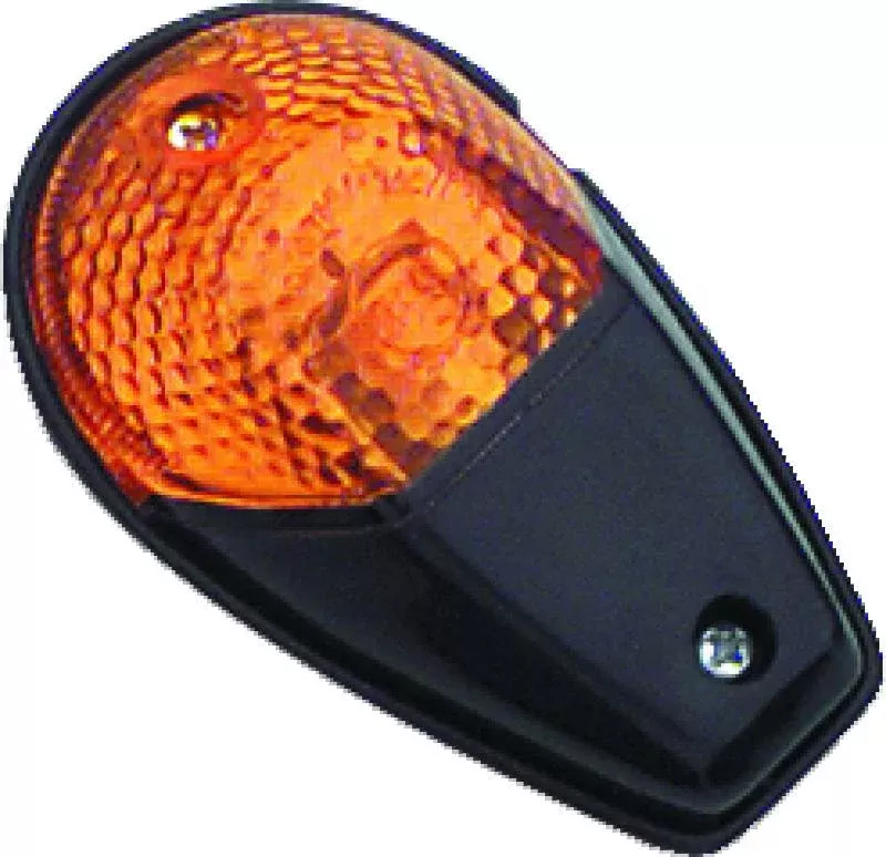 BikeMaster Universal Flush Mount Marker Light – Black/Amber