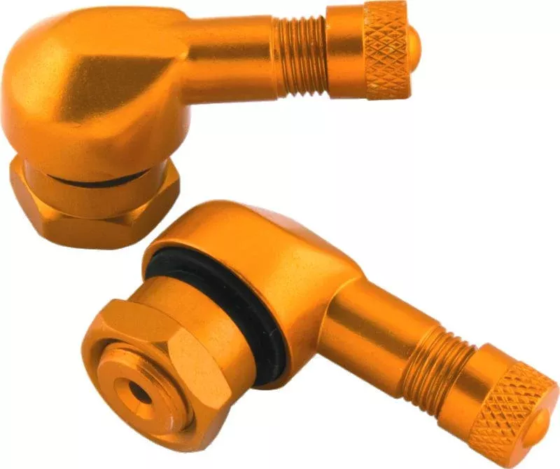 BikeMaster Valve Stem 2/Piece Pack Gold