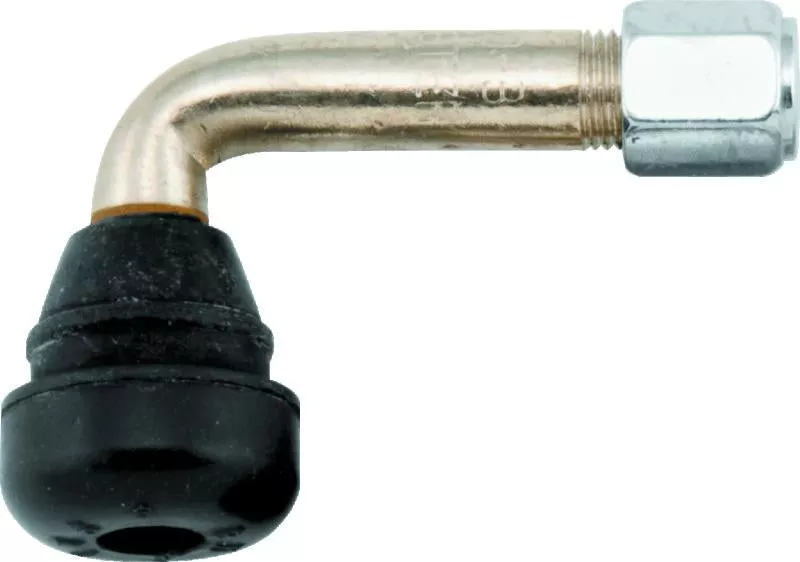 BikeMaster Valve Stem 90Deg Chrome w/Rubber Ea