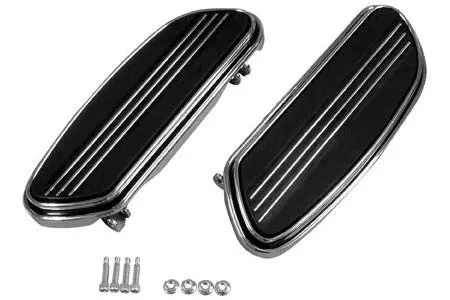 Biker's Choice Floorboards for '86-21 Harley Davidson FL Touring & '99-17 FL Softail Models -Chrome
