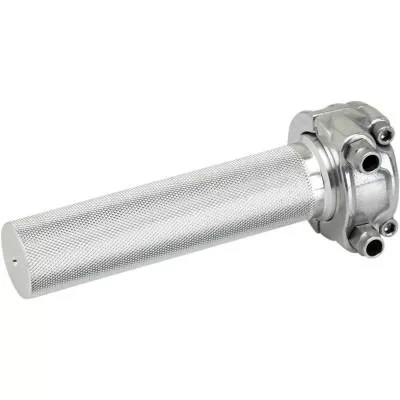 Biltwell 1″ Double Cable Whiskey Throttle Assembly, Polished