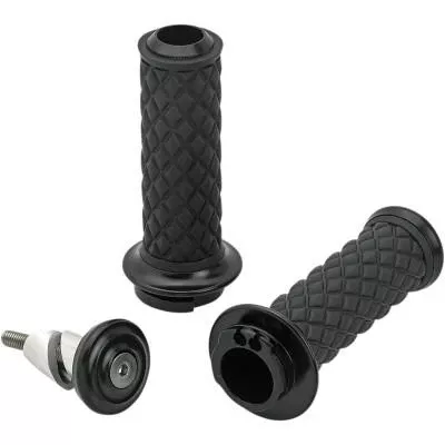 Biltwell Alumicore Grip Set, Black, Cable