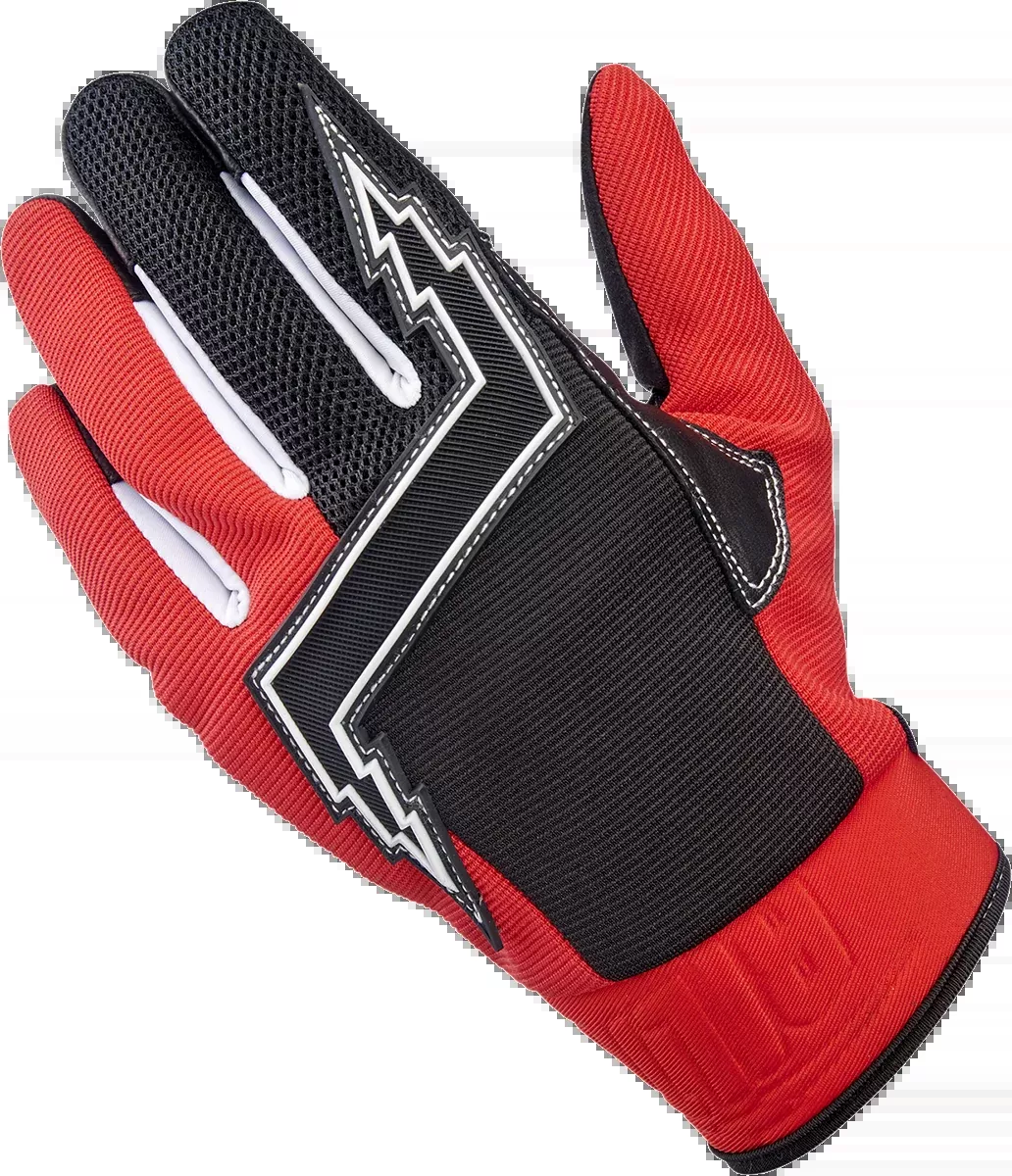 BILTWELL Baja Gloves - Red - Small 1508-0801-302