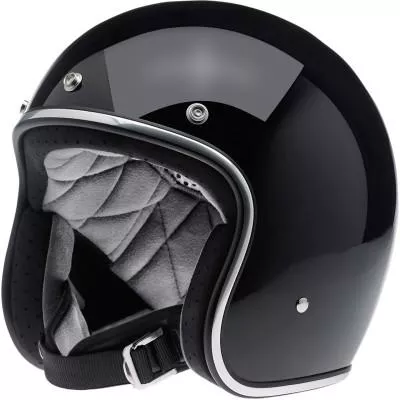 Biltwell Bonanza Helmet, Gloss Black