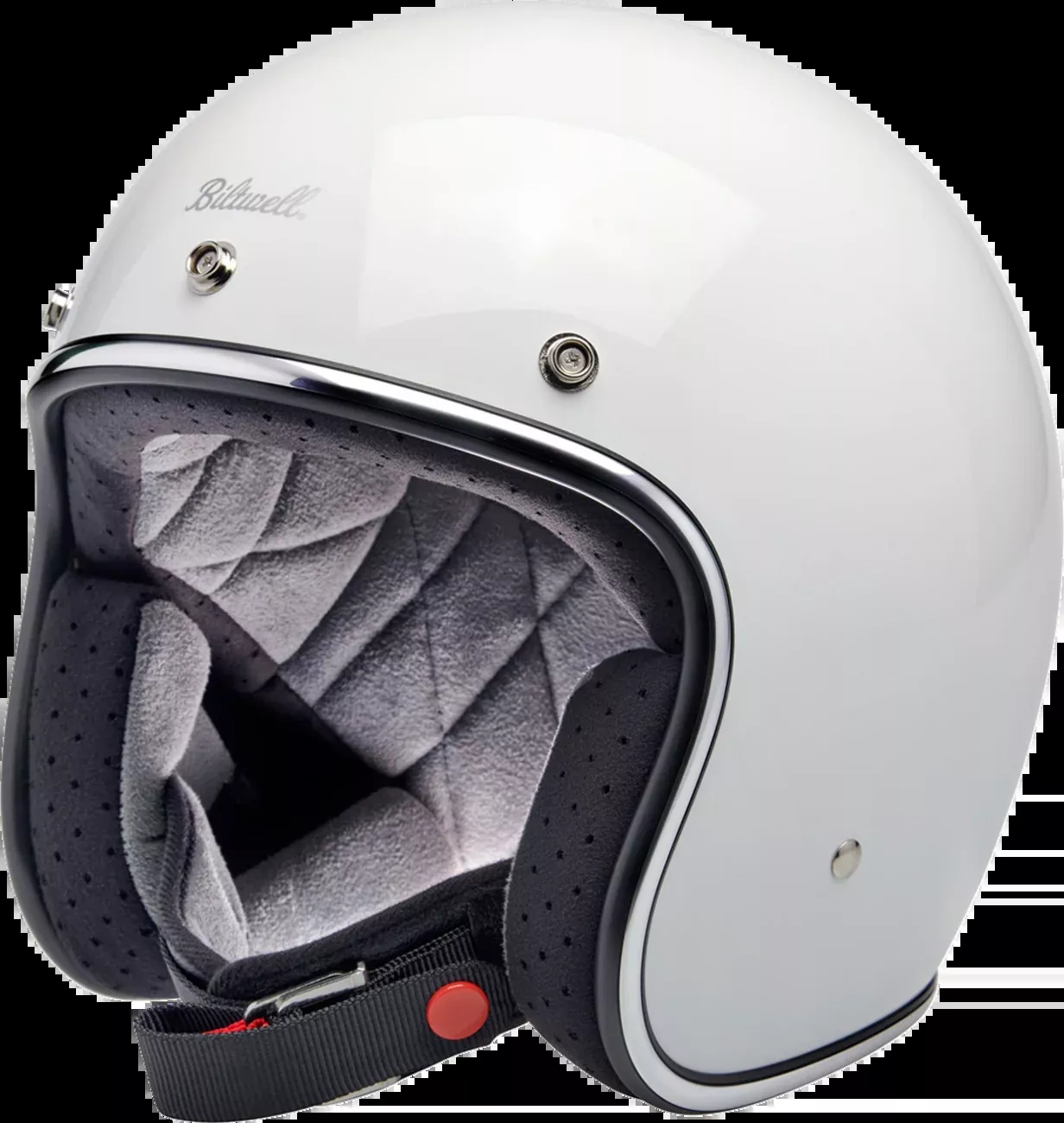 BILTWELL Bonanza Helmet - Gloss White - XS 1001-164-201