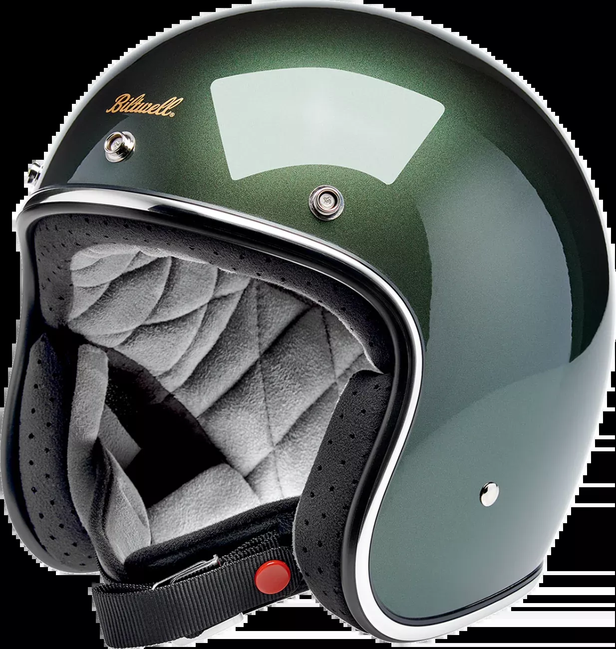 BILTWELL Bonanza Helmet - Metallic Sierra Green - Medium 1001-324-203