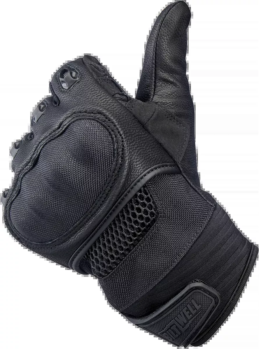 BILTWELL Bridgeport Gloves - Black Out - Medium 1509-0101-303