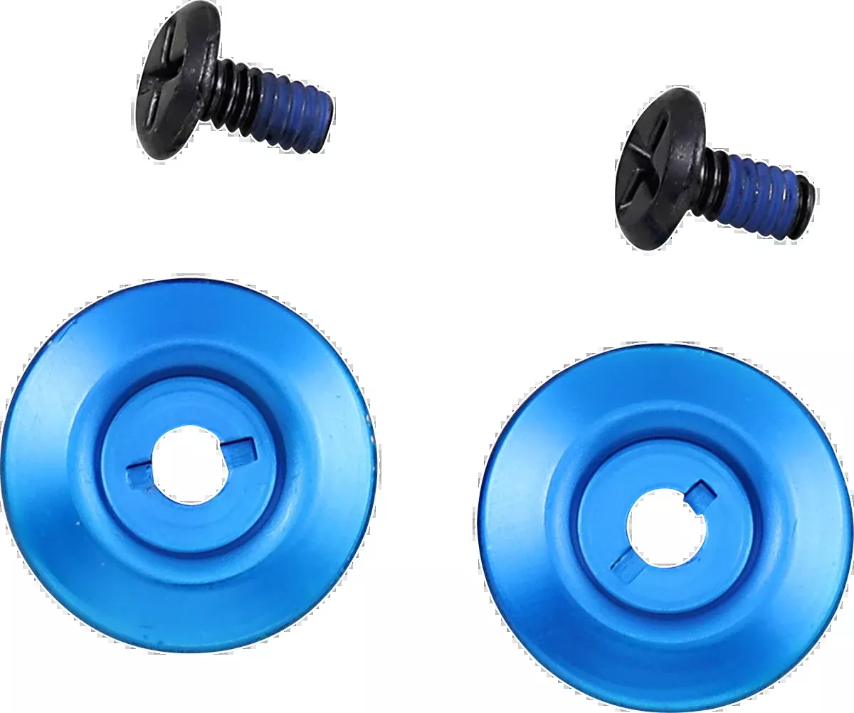 Biltwell Gen 2 Hardware Kit - Black Screw - Blue Baseplate - 0034-150-65