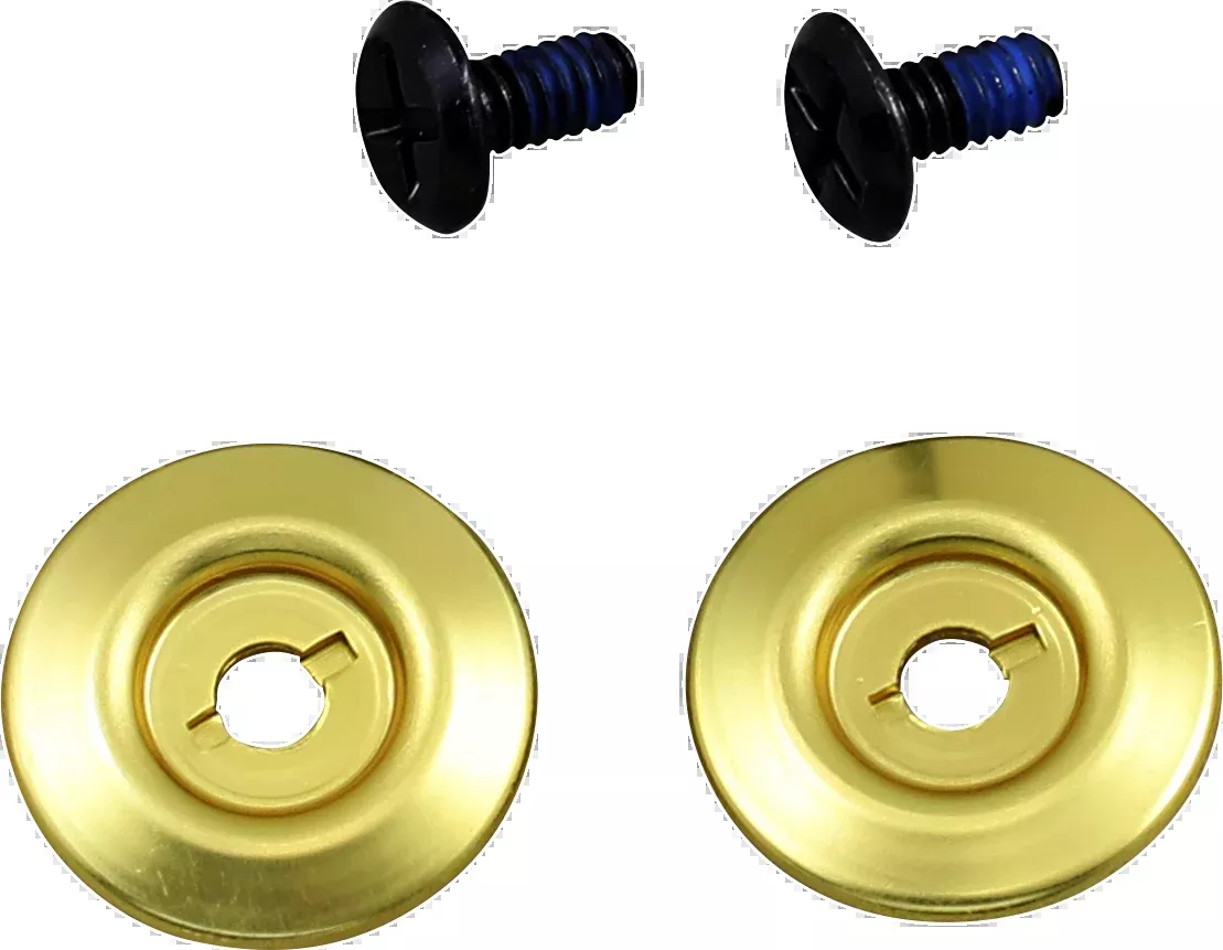 Biltwell Gen 2 Hardware Kit - Black Screw - Gold Baseplate - 0034-150-66
