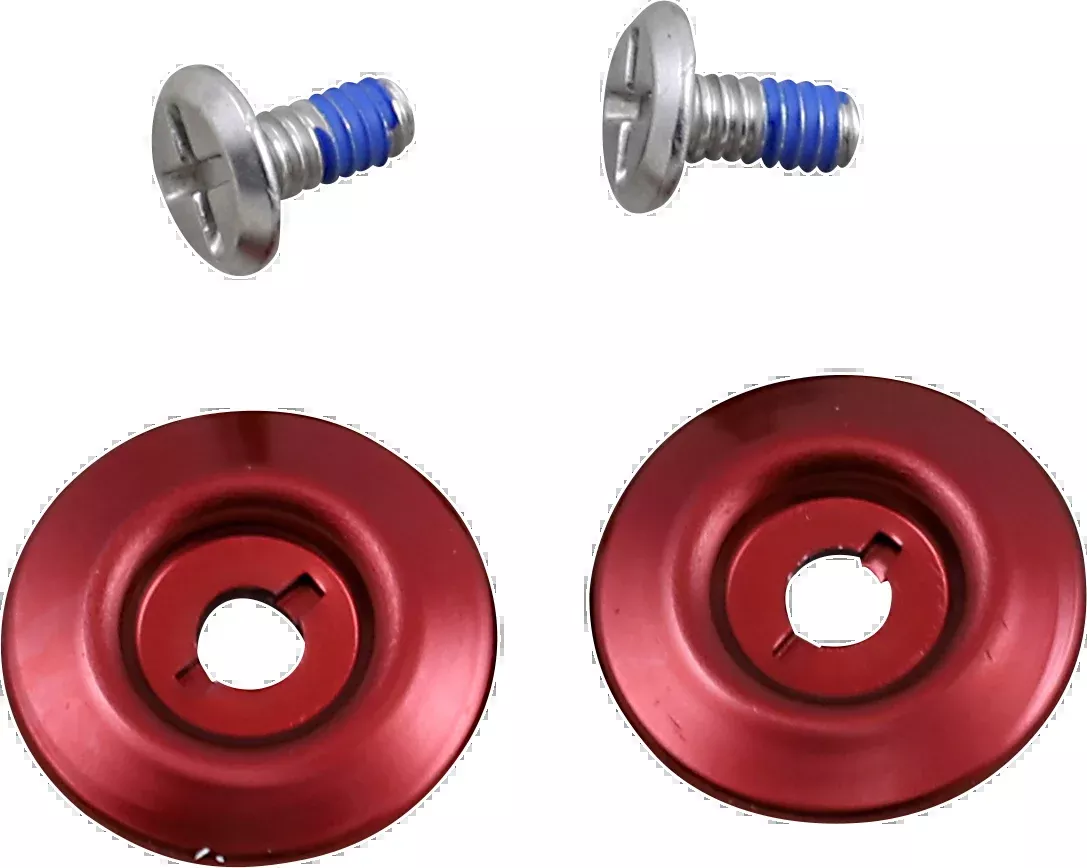Biltwell Gen 2 Hardware Kit - SS Screw - Red Baseplate - 0034-150-70